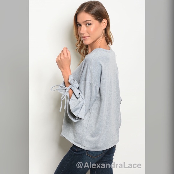 LAST 2 🍂Gray Top🍂 - Picture 2 of 3